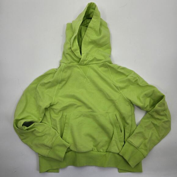 Athleta Tops - Athleta Moonrise Line Green Hoodie Split Back Sweatshirt Relaxed XXSmall
